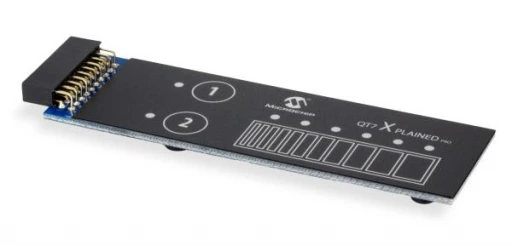 A picture of the QT7 XPLAINED PRO EXTENSION KIT for PIC32CM JH01 Curiosity Pro Evaluation Kit shield