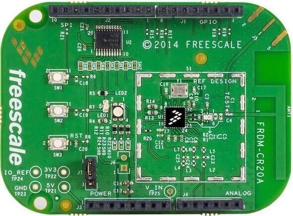 A picture of the FRDM-CR20A shield
