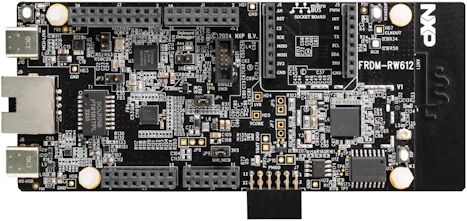 A picture of the FRDM-RW612 board