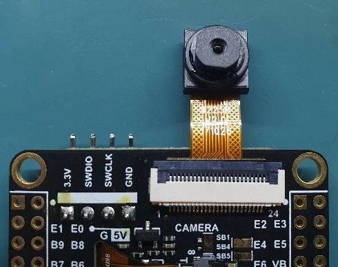 A picture of the OV2640 Camera Module Shield shield