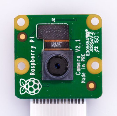 A picture of the Raspberry Pi Camera Module 2 shield